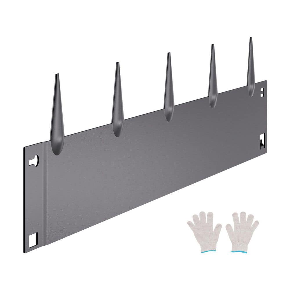 Steel Landscape Edging, 5 Packs 39 x 5 in. x 8.15 in. Rust-Resistant Metal Landscape Edging  Edging Border Dark Grey - Hercitys