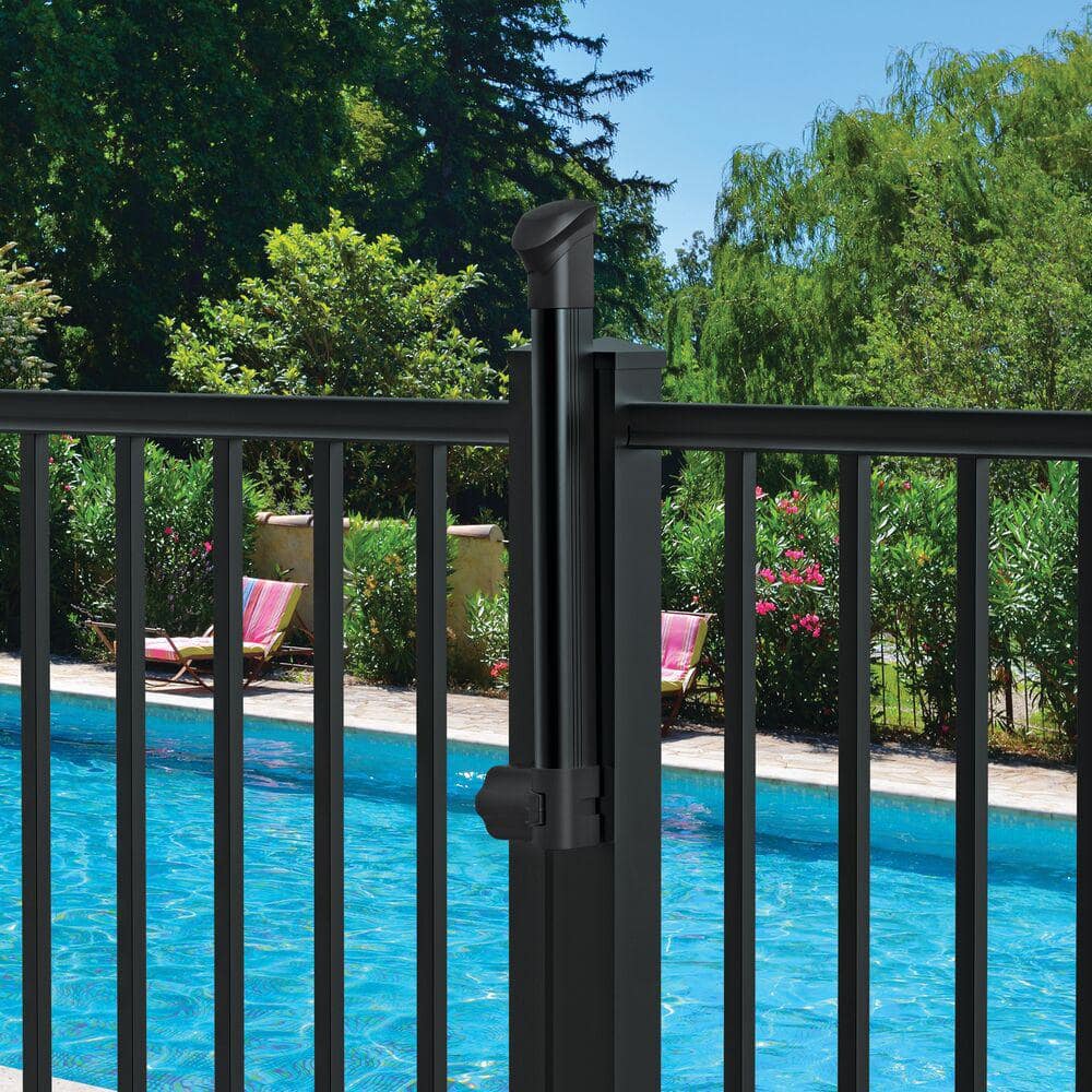 Nylon/Stainless Steel Black Locking Pool Safety Latch - Hercitys
