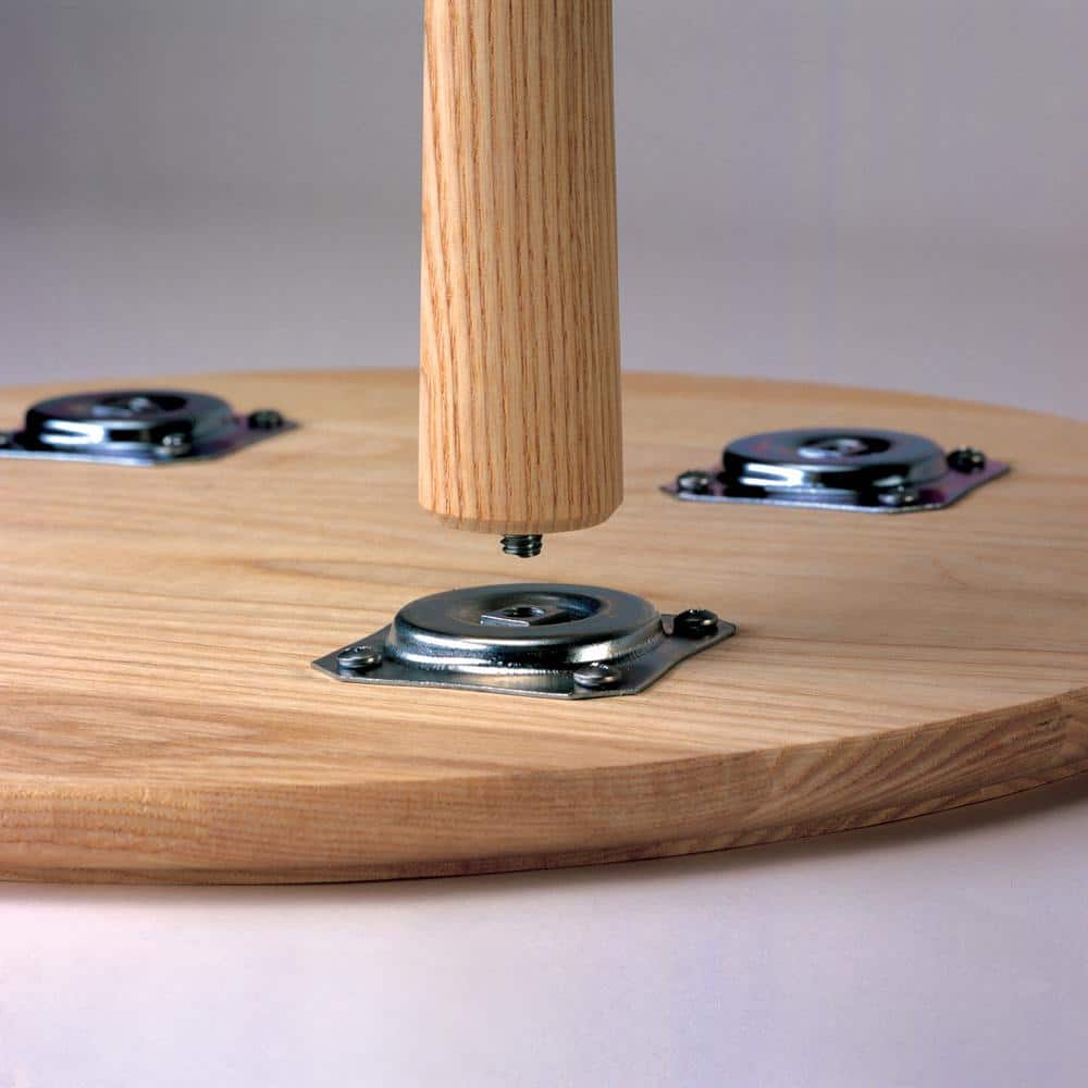 Round Table Top with Beveled Edge – 22 in. Dia. x 0.75 in. Thick – Unfinished Sanded Pine – DIY Kitchen or Dinner Table - Hercitys