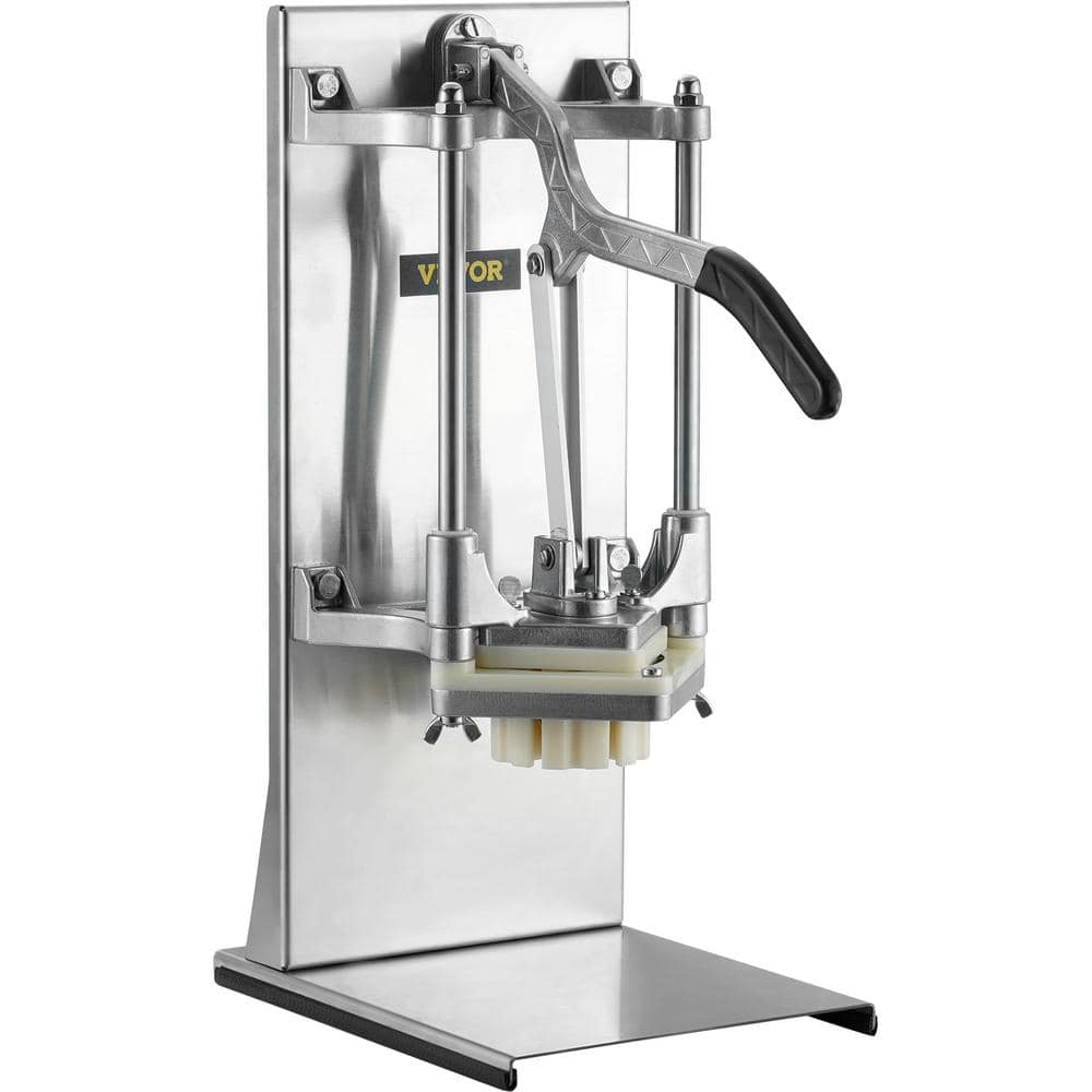 Commercial French Fry Cutter with 4-Replacement Blades, 1/4 in. and 3/8 in. Blade Easy Dicer Chopper - Hercitys