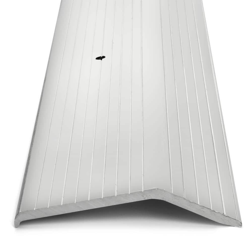 Silver 2 in. x 36 in. Carpet Trim Transition Strip - Hercitys