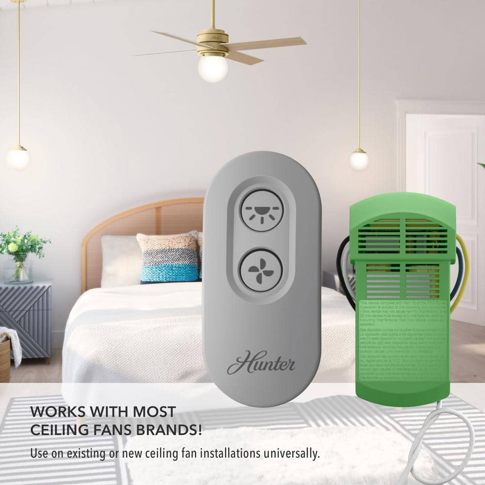 Universal On/Off Ceiling Fan and Light Remote Control with Receiver - Hercitys