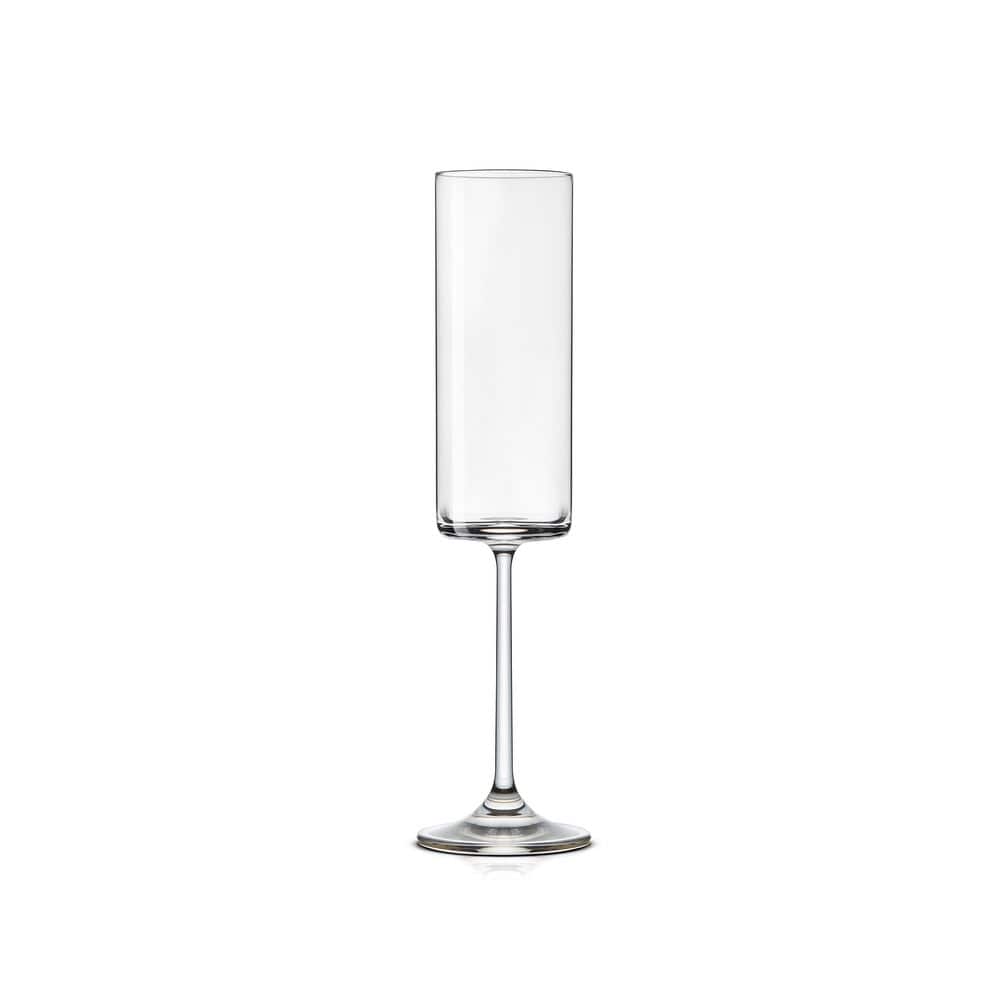 Claire 5.9-Ounce Lead Free Crystal Champagne Glasses, Set of 2 - Hercitys