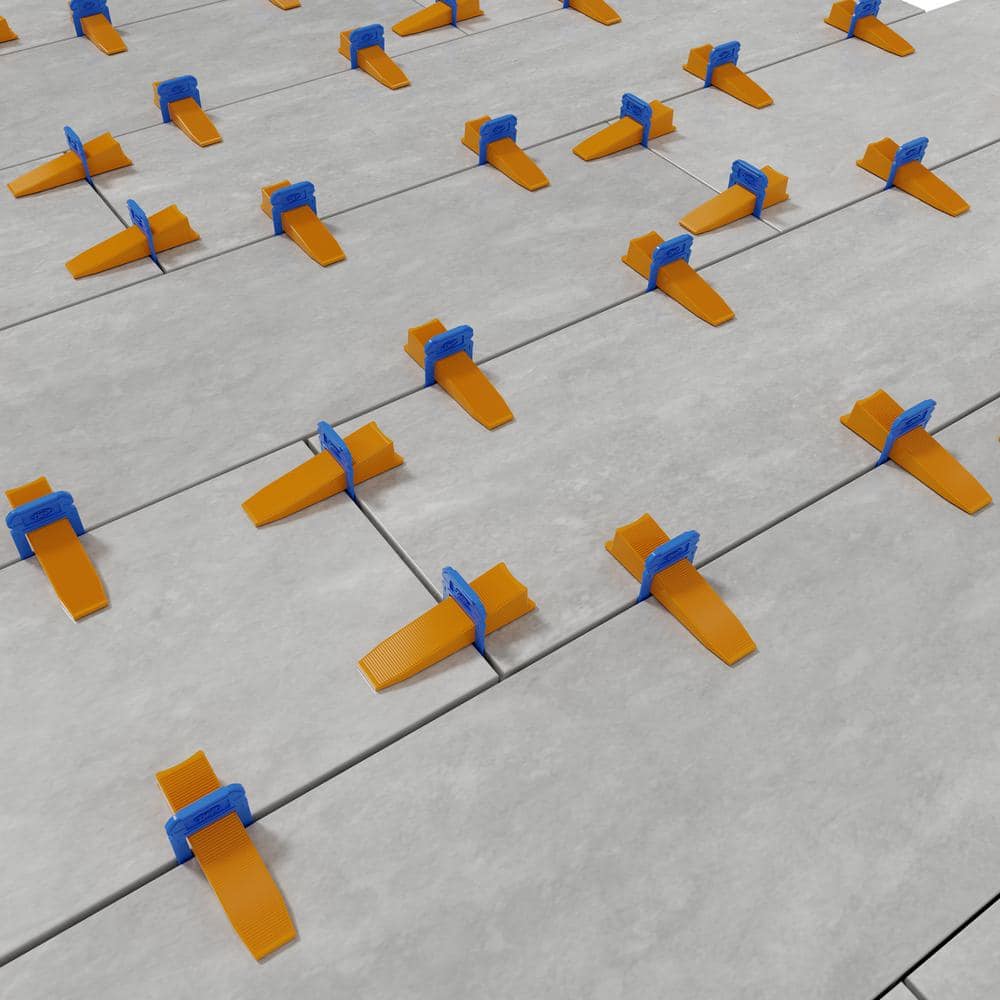 Xtreme Blue 3/16 in. Clip, Part A of 2-Part Tile Leveling System 2,000-Pack - Hercitys