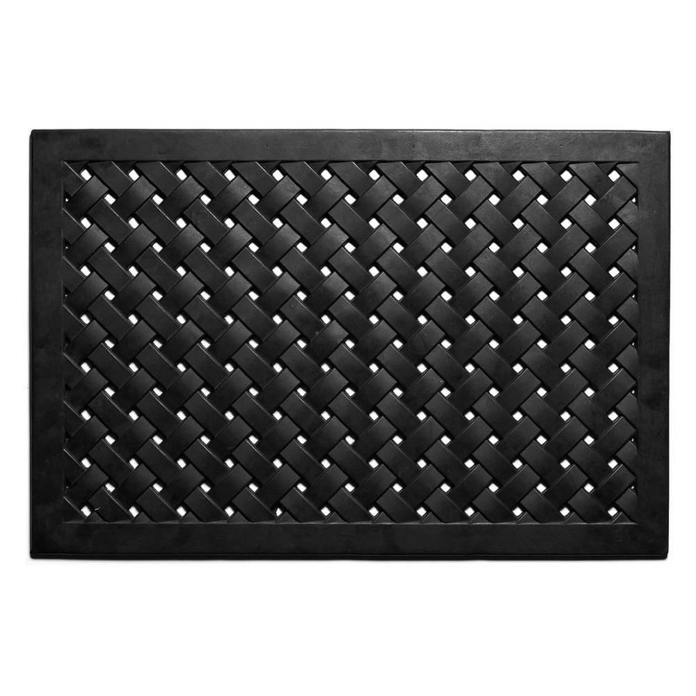 Hampton Weave 18 in. x 48 in. Rubber Door Mat - Hercitys