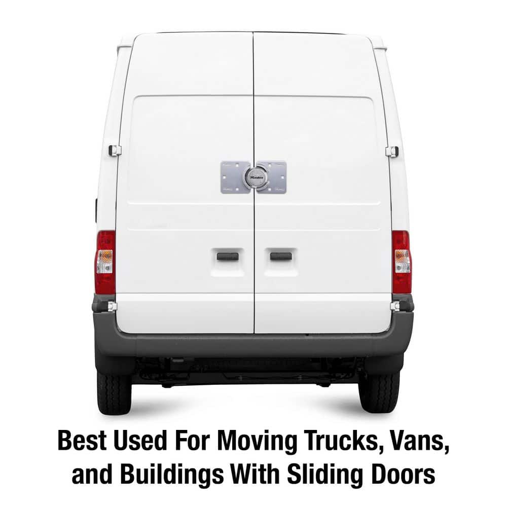 Heavy Duty Padlock with Key, Hidden Shackle (Hasp Included) - Hercitys