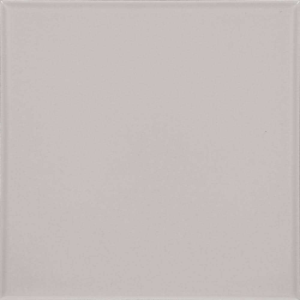 Vitruvian Light Grey Matte 6 in. x 6 in. Glazed Ceramic Wall Tile (13.78 sq. ft./Case) - Hercitys