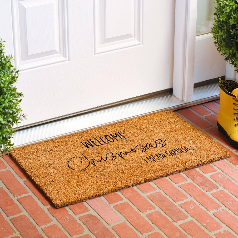 Welcome Chismosas I mean Familia Doormat 24″ x 36″ - Hercitys