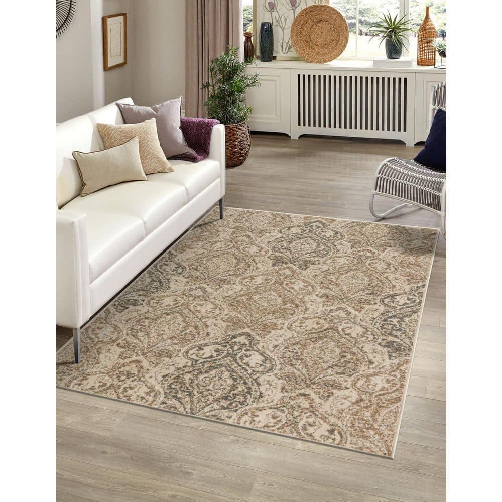 Tuareg Sunset Beige 9′ 0 x 12′ 0 Area Rug - Hercitys