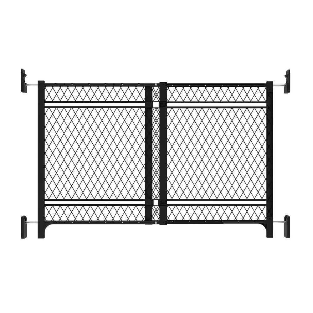 Doorway 42W Series Baby and Dog Gate, Indoor Outdoor, Galvanized Steel, Fits 23-42 in. Openings, 25.59 in. Tall - Hercitys