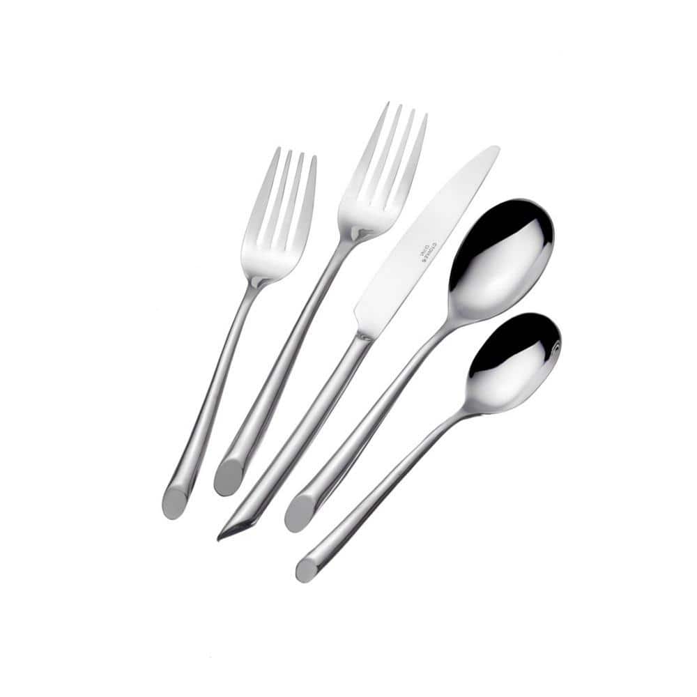 Wave Forged 20-Piece Flatware Set (Service for 4) - Hercitys