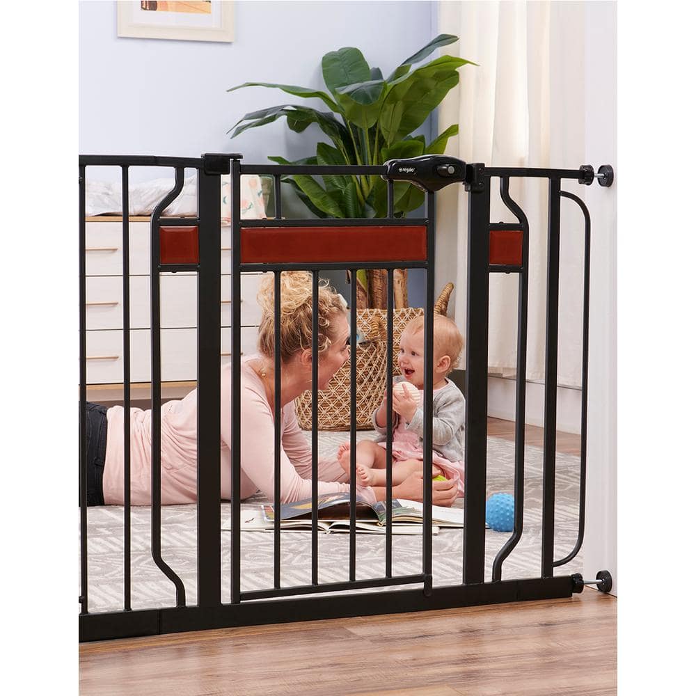 Home Accents 30 in. Metal Walk-Through Safety Gate - Hercitys