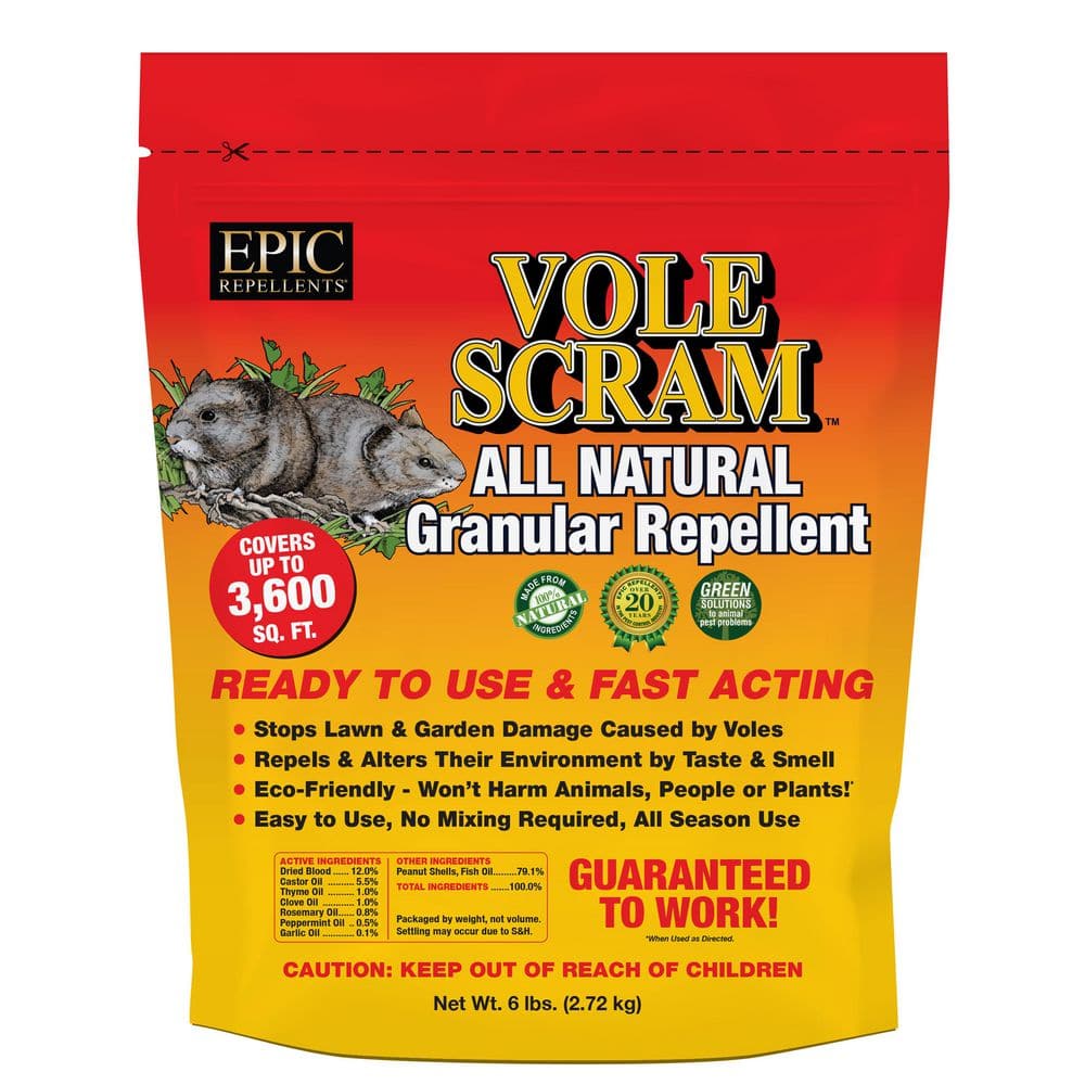 Vole 6 lbs. Repellent Granular Bag - Hercitys