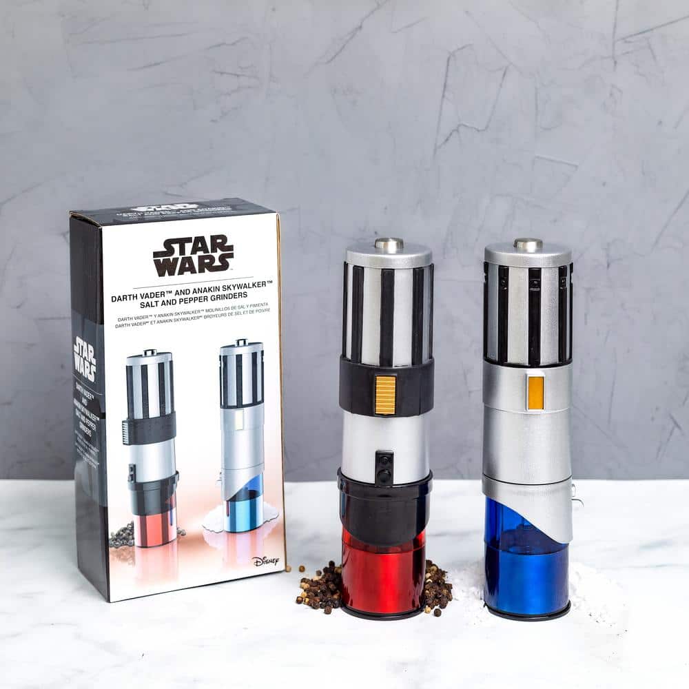 Star Wars Lightsaber Red and Multi Salt and Pepper Mill - Hercitys