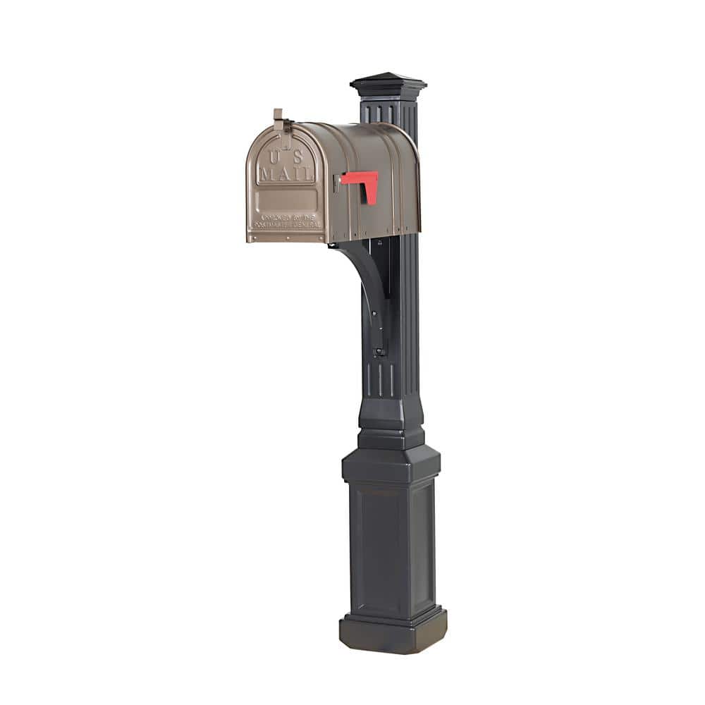 Carlton Post-Mount T2 Mailbox, Bronze - Hercitys
