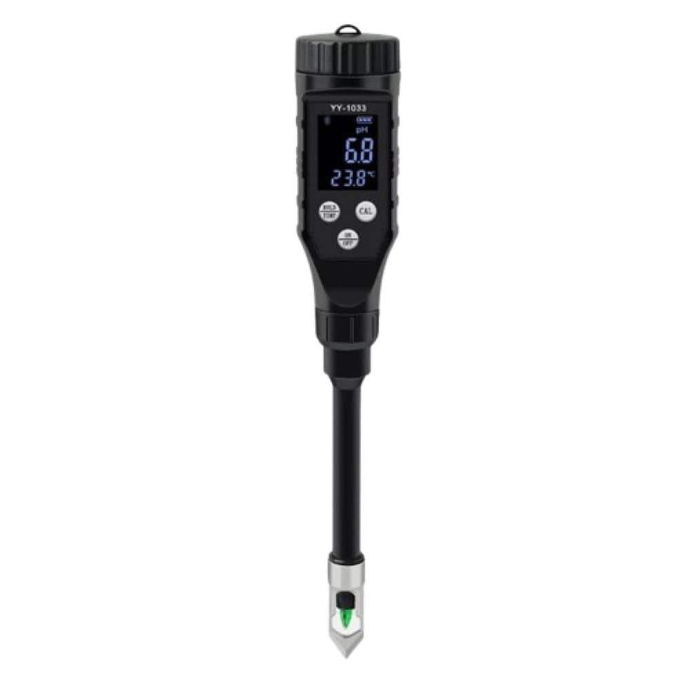 Soil Tester Meter PH Value Meter Large Soft Light LCD Screen Smart Bluetooth PH Acidity Meter for Soil Planting, Black - Hercitys