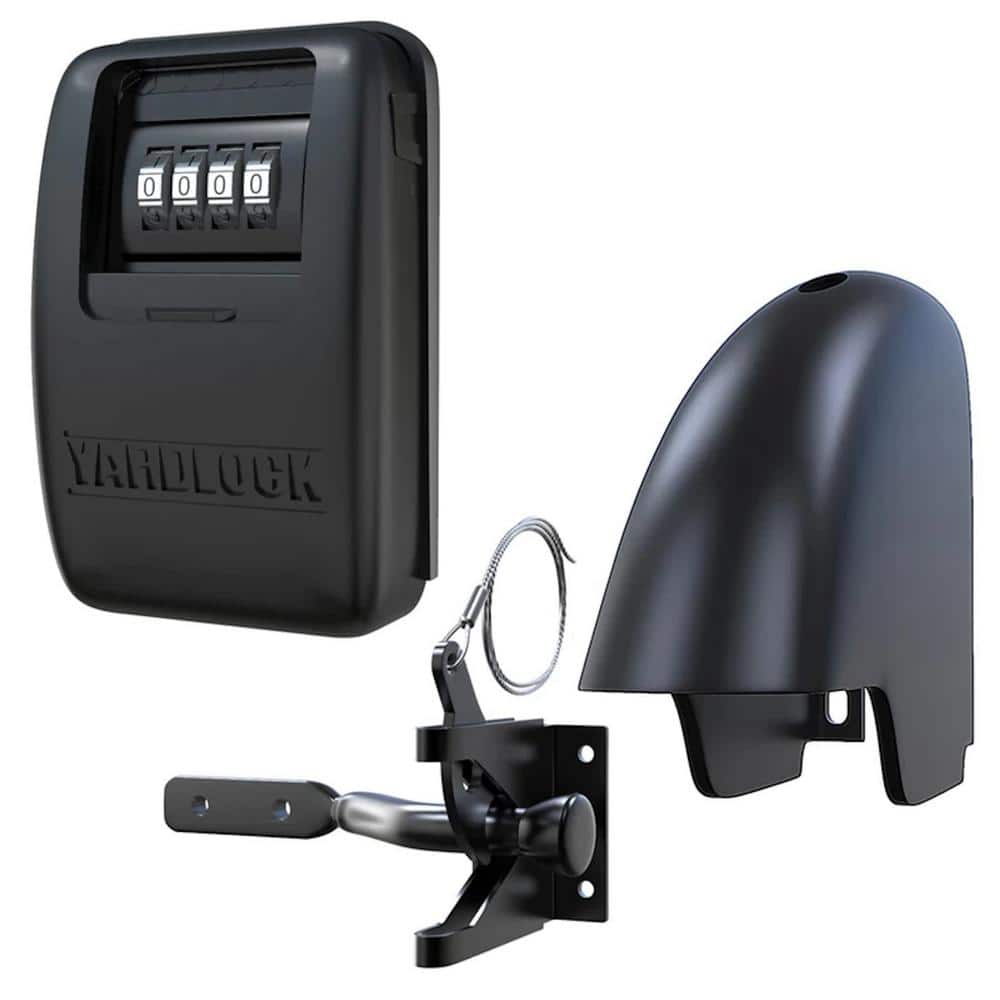 Keyless Gate Lock XLB Kit, Black - Hercitys