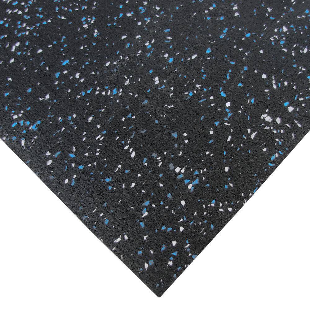 Elephant Bark Blue Steel 3/16 in. T x 48 in. W x 78 in. L Rubber Flooring (26 sq. ft.) - Hercitys