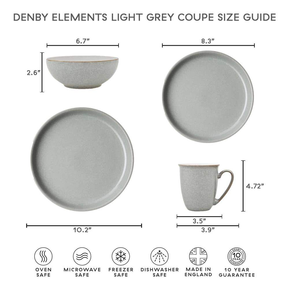Elements Light Grey Alt Coupe Cereal Bowl - Hercitys