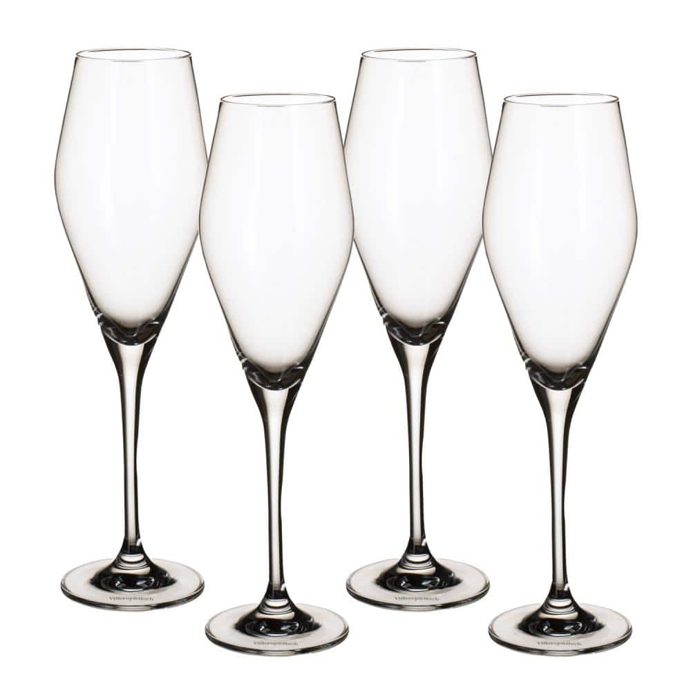 8.75 oz. La Divina Champagne Flute Set (Set of 4) - Hercitys