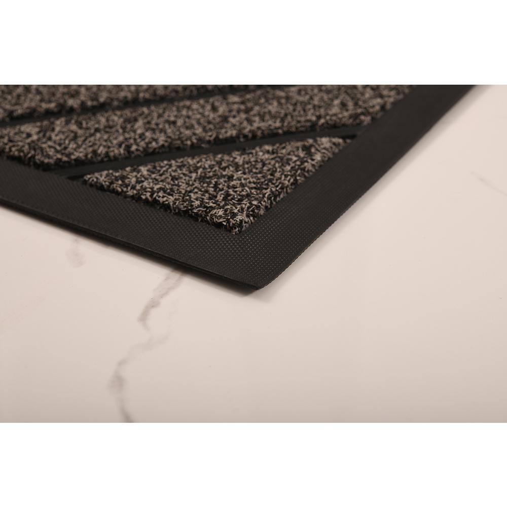 Gray Diamond 18 in. x 30 in. Coir Door Mat - Hercitys