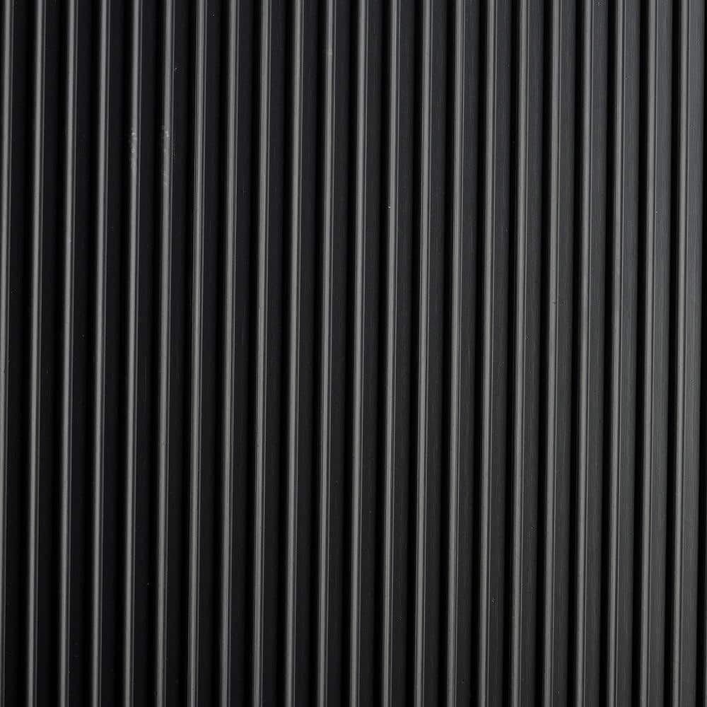 Black 24″ x 10 ft Vinyl Round Rib Commercial Grade Matting - Hercitys