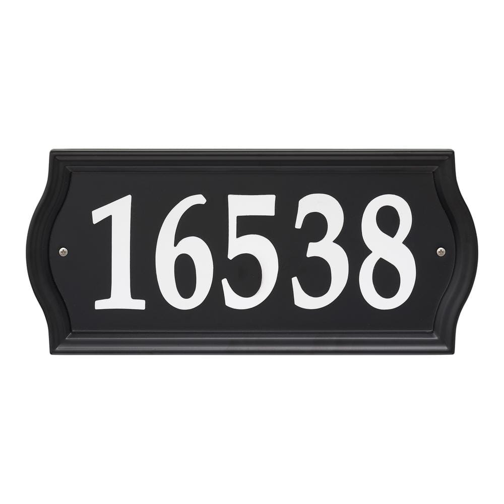 7 in. x 15.5 in. Rectangle Nite Bright Ashland Reflective Address Numbers Sign - Hercitys