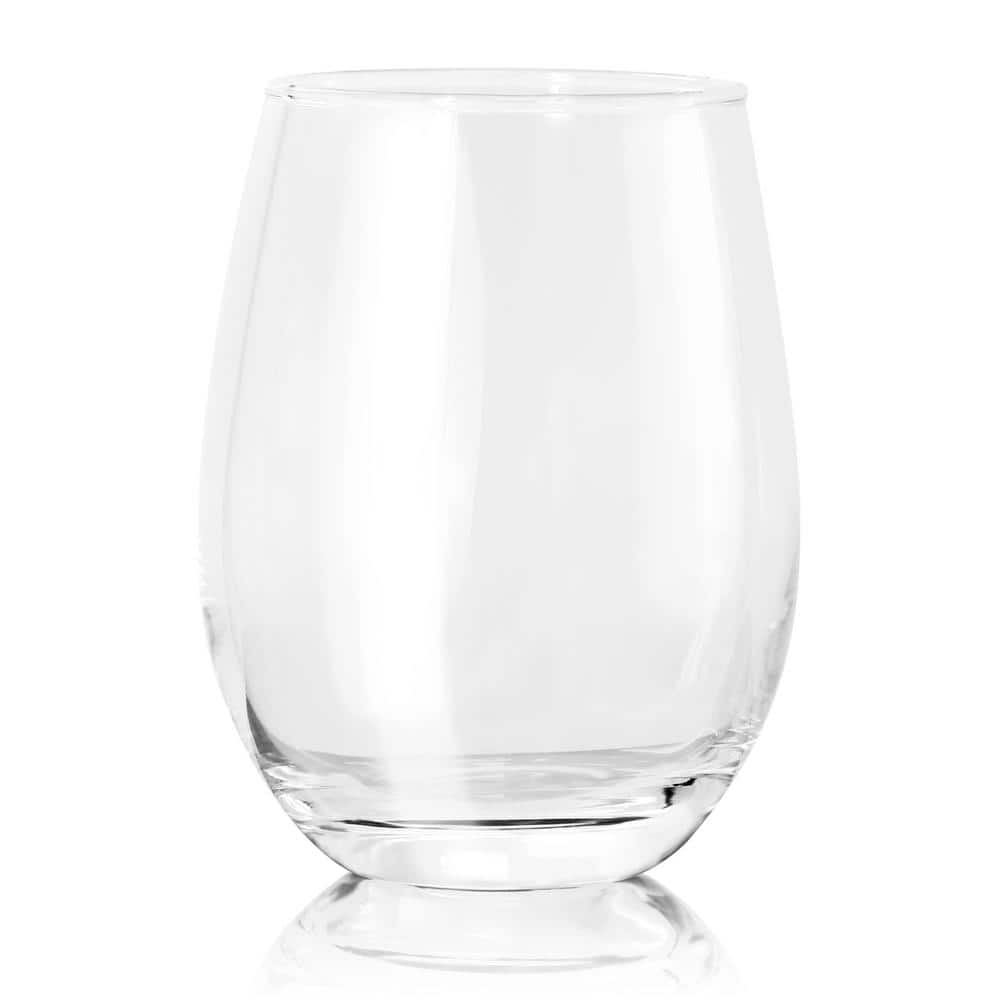 Belinni 18 oz. Classic Stemless Wine Glass Set (4-Piece) - Hercitys