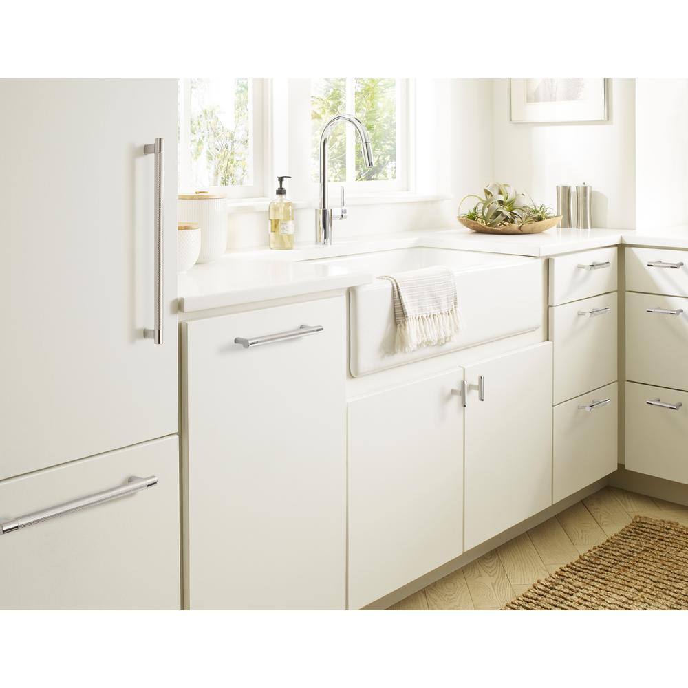 Bronx 2-5/8 in. (67mm) Modern Polished Nickel Bar Cabinet Knob - Hercitys