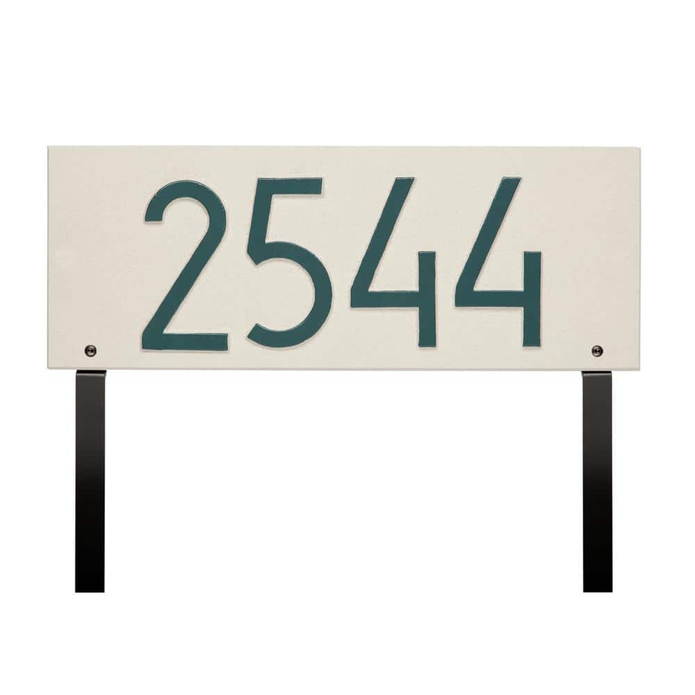Mid-Century Modern Rectangle Plaque, Standard Lawn 1-line - Hercitys