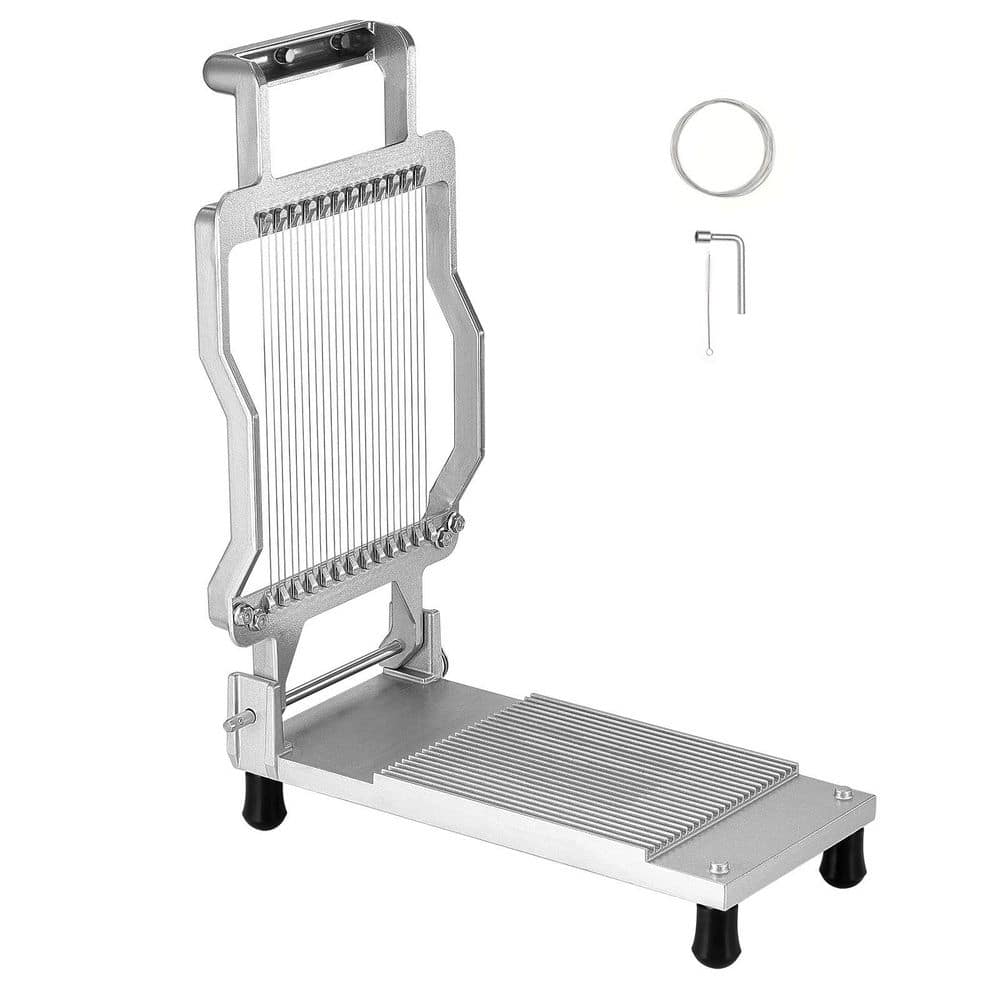 Cheese Cutter with Wire, 0.2 in. Ultra-Thin Cheeser Butter Cutting Blade, Detachable Cheese Slicer Wire, Aluminum Slicer - Hercitys