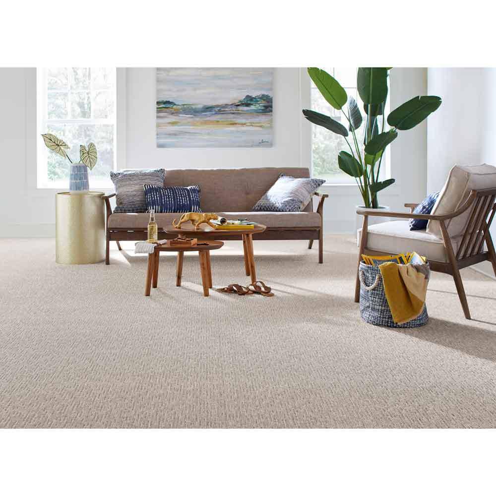 Lanning  – Pinstripe – Gray 36.48 oz. Polyester Pattern Installed Carpet - Hercitys