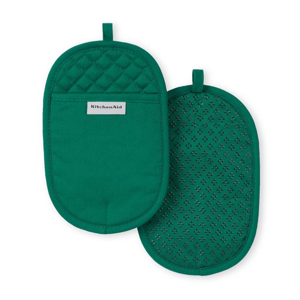 Asteroid Silicone Grip Dark Green Pot Holder Set (2-Pack) - Hercitys