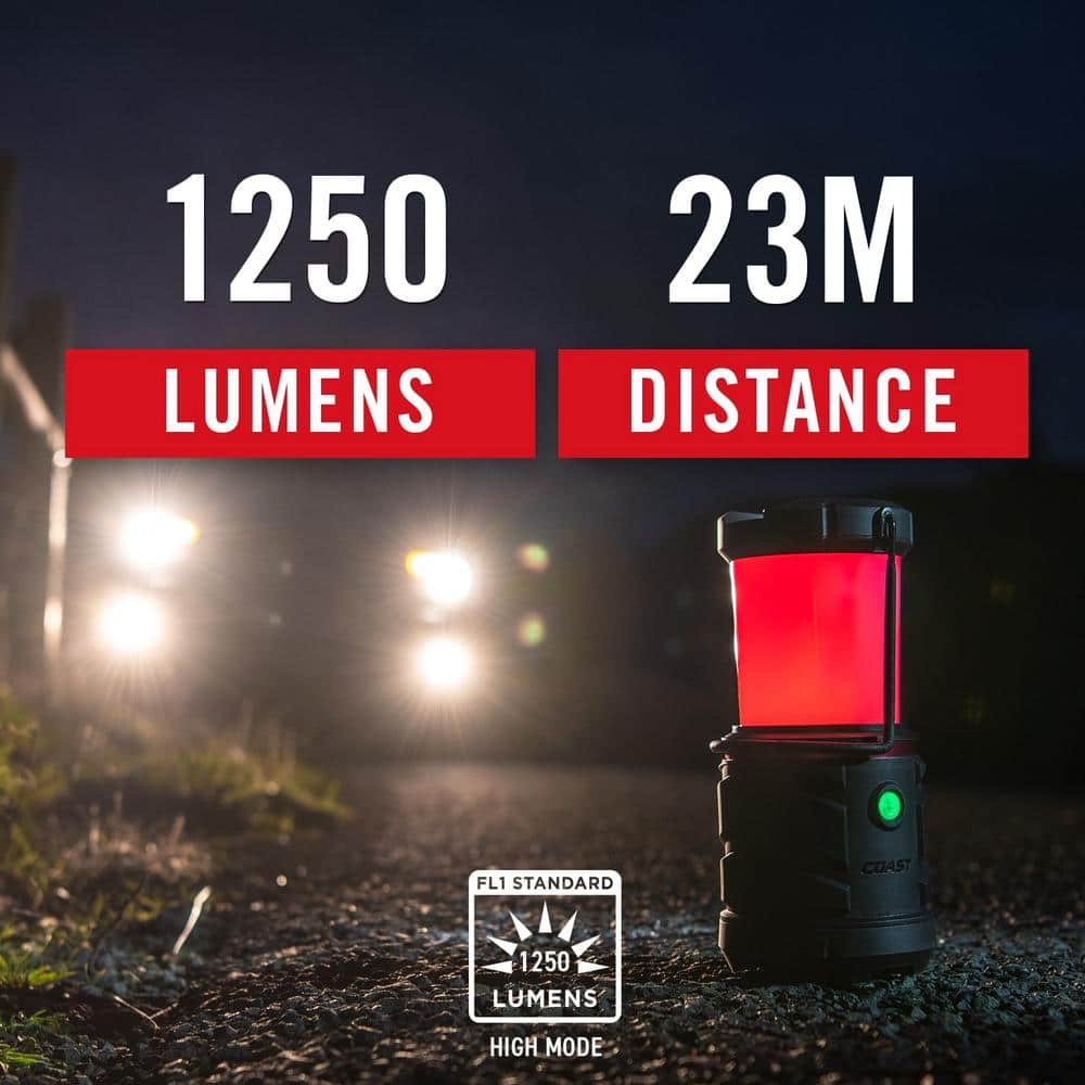 EAL26 1250 Lumens Alkaline Battery Dual Power Camping Lantern Flashlight - Hercitys