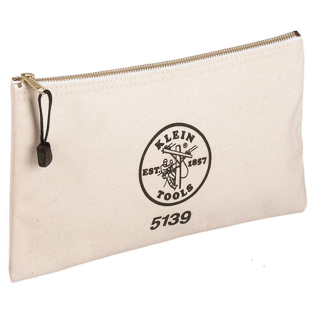 Zipper Bag, Canvas Tool Pouch 12.5 x 7 x 4.25-Inch - Hercitys