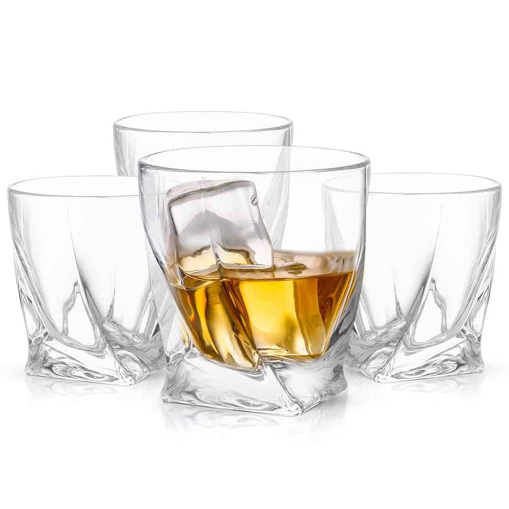 Atlas 10.8 oz. Crystal Whiskey Glasses (Set of 4) - Hercitys