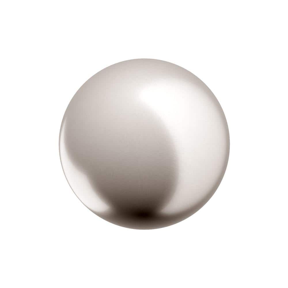 Firenze Collection 1-9/16 in. (40 mm) Classic Brushed Nickel Round Cabinet Knob - Hercitys