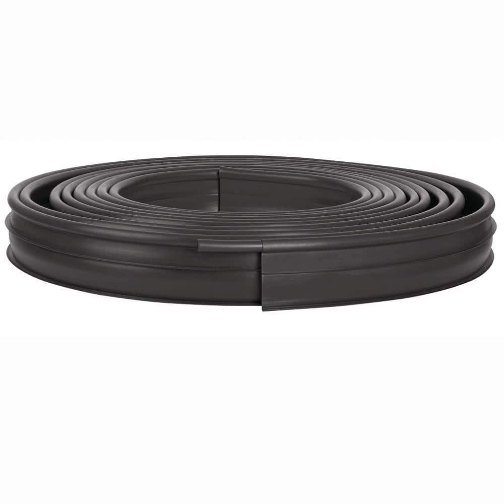 Pro 60 ft. Black Plastic Coiled Edging - Hercitys