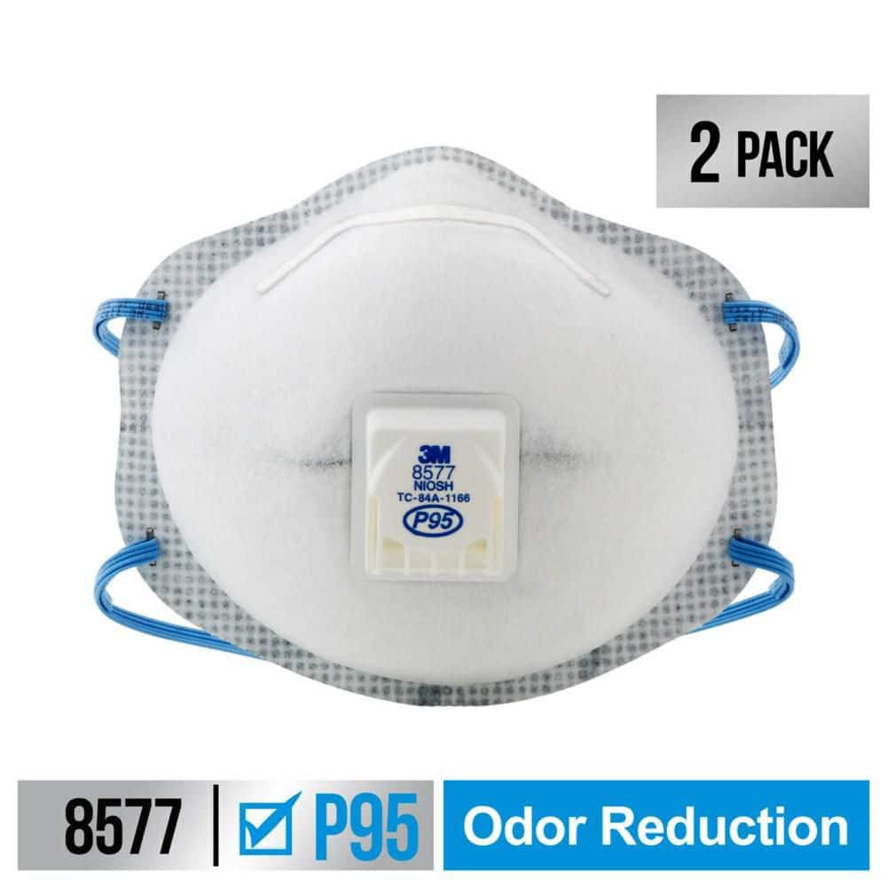 8577 P95 Paint Odor Disposable Respirator with Cool Flow Valve (2-Pack) - Hercitys