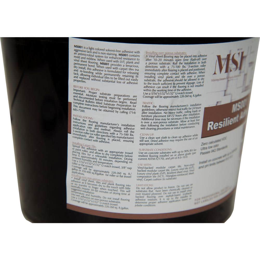 Universal Pressure 1 Gal.qt. 0.5 Hours Dry Time Vinyl Floor Adhesive in Off White Color - Hercitys