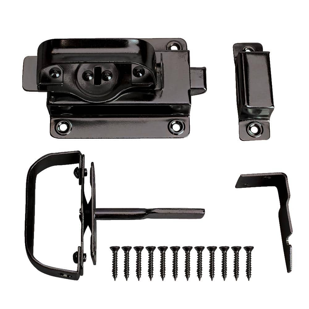 Black Swinging Door Latch - Hercitys
