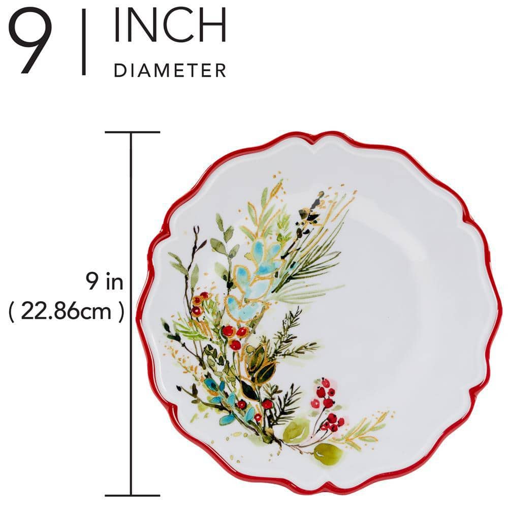 Christmas Gatherings Salad Plate (Set of 4) - Hercitys
