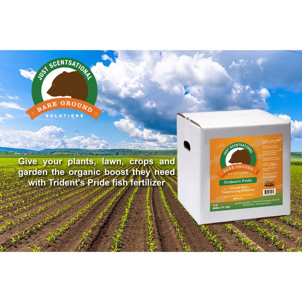 Trident’s Pride by Bare Ground 15 lb. Ready-to-Use Soil Conditioning Granules Box - Hercitys