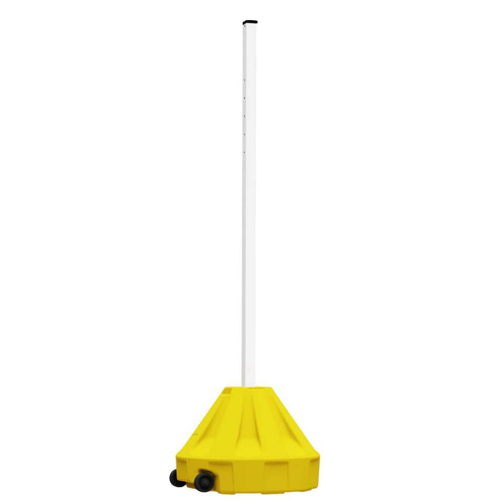 Roll-A-Post 24 in. Diameter Yellow Base Portable Post Sign Stand Kit - Hercitys