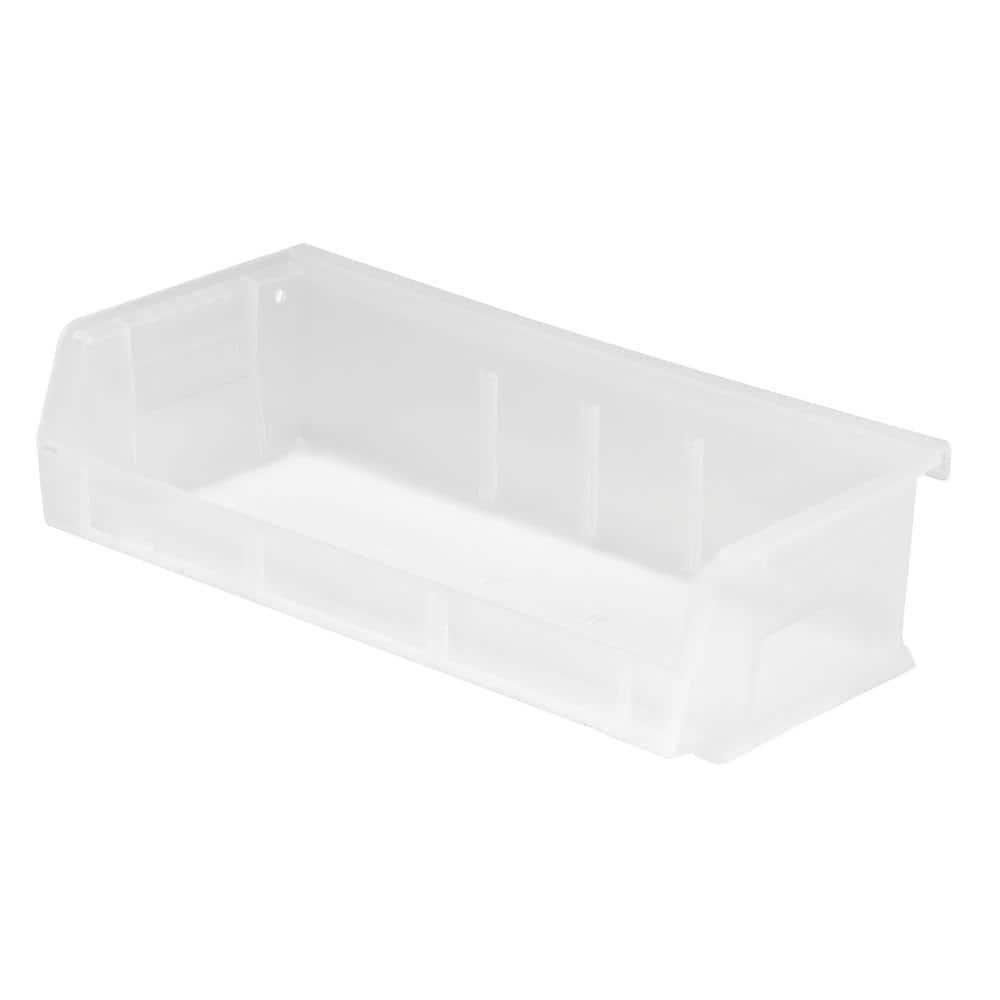 Ultra Series 1.54 qt. Stack and Hang Bin in Clear (8-Pack) - Hercitys