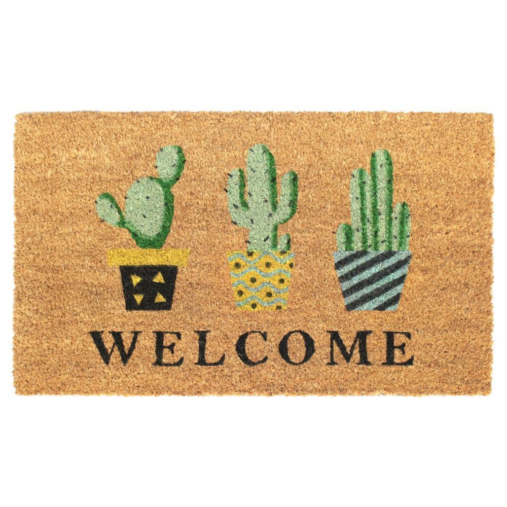 Multi Welcome Topiary 18 in. x 30 in. Doormat - Hercitys