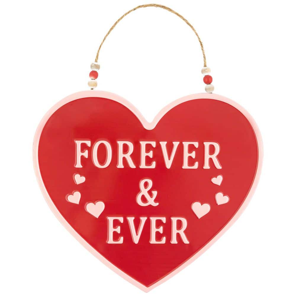 Forever and Ever Valentine’s Day Wall Decoration – 13.75″ - Hercitys