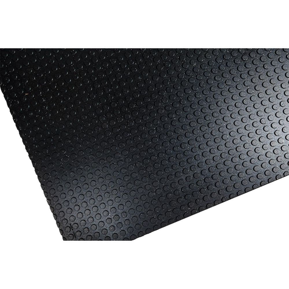 Black 36 in. W x 48 in. L 0.75 in. Thick Rubber Heavy Duty Utility Mat (12 sq. ft. ) - Hercitys