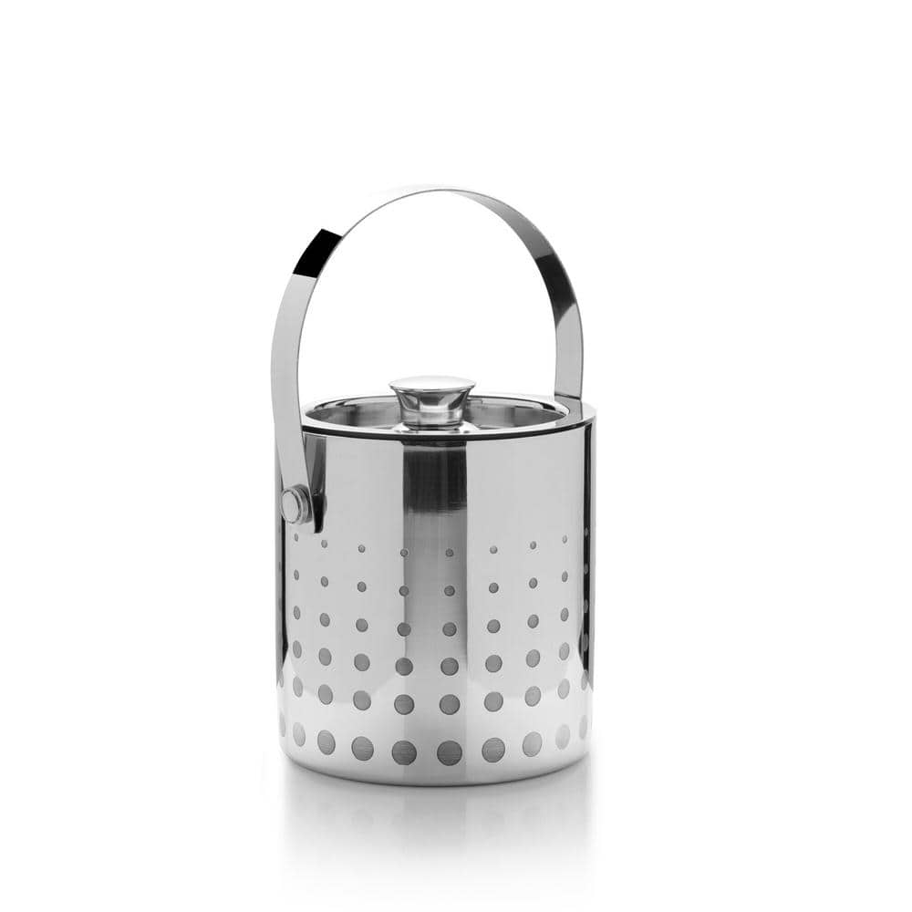 Cheers Stainless Steel Ice Bucket and Scoop, Silver - Hercitys