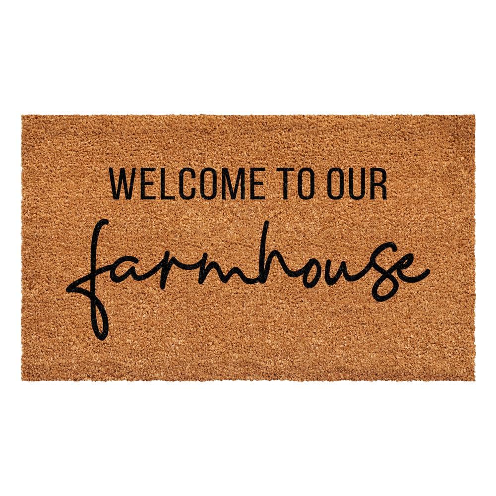 Welcome To Our Farmhouse 30 in. x 48 in. Door Mat - Hercitys